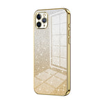 Coque de téléphone électroplaquée avec poudre de paillettes dégradées, Pour iPhone 11 Pro Max, Pour iPhone 11, Pour iPhone 11 Pro, Pour iPhone X / XS, Pour iPhone XR, Pour iPhone XS Max