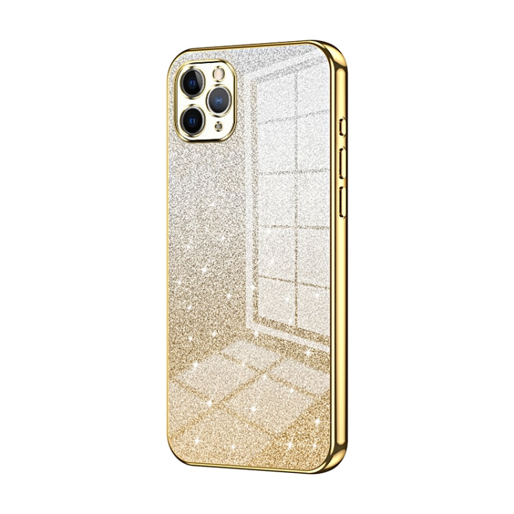 Coque de téléphone électroplaquée avec poudre de paillettes dégradées, Pour iPhone 11 Pro Max, Pour iPhone 11, Pour iPhone 11 Pro, Pour iPhone X / XS, Pour iPhone XR, Pour iPhone XS Max