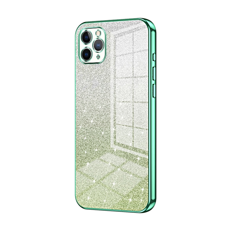 Coque de téléphone électroplaquée avec poudre de paillettes dégradées, Pour iPhone 11 Pro Max, Pour iPhone 11, Pour iPhone 11 Pro, Pour iPhone X / XS, Pour iPhone XR, Pour iPhone XS Max