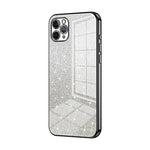 Coque de téléphone électroplaquée avec poudre de paillettes dégradées, Pour iPhone 11 Pro Max, Pour iPhone 11, Pour iPhone 11 Pro, Pour iPhone X / XS, Pour iPhone XR, Pour iPhone XS Max