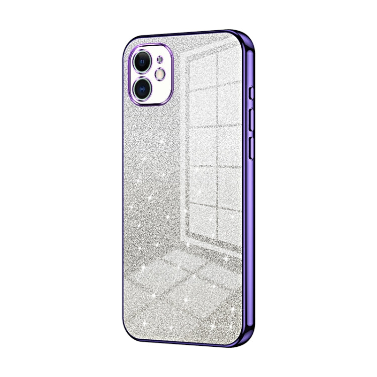 Coque de téléphone électroplaquée avec poudre de paillettes dégradées, Pour iPhone 11 Pro Max, Pour iPhone 11, Pour iPhone 11 Pro, Pour iPhone X / XS, Pour iPhone XR, Pour iPhone XS Max