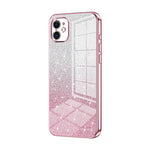 Coque de téléphone électroplaquée avec poudre de paillettes dégradées, Pour iPhone 11 Pro Max, Pour iPhone 11, Pour iPhone 11 Pro, Pour iPhone X / XS, Pour iPhone XR, Pour iPhone XS Max