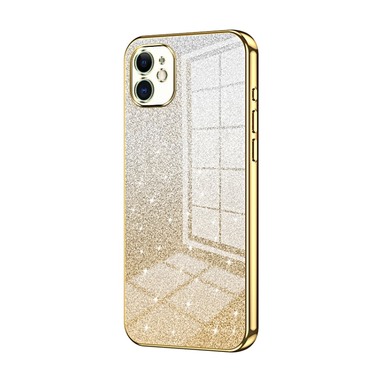 Coque de téléphone électroplaquée avec poudre de paillettes dégradées, Pour iPhone 11 Pro Max, Pour iPhone 11, Pour iPhone 11 Pro, Pour iPhone X / XS, Pour iPhone XR, Pour iPhone XS Max