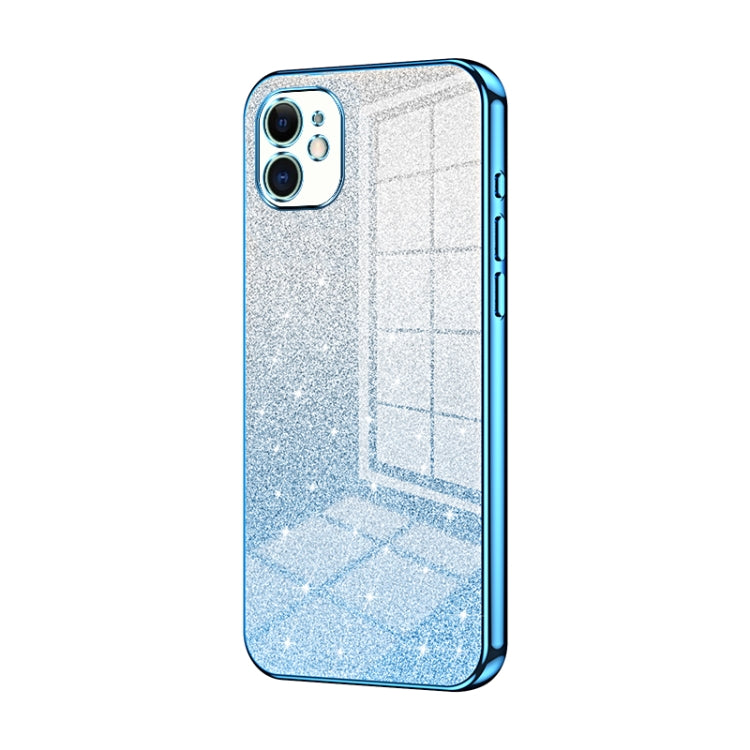 Coque de téléphone électroplaquée avec poudre de paillettes dégradées, Pour iPhone 11 Pro Max, Pour iPhone 11, Pour iPhone 11 Pro, Pour iPhone X / XS, Pour iPhone XR, Pour iPhone XS Max