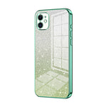 Coque de téléphone électroplaquée avec poudre de paillettes dégradées, Pour iPhone 11 Pro Max, Pour iPhone 11, Pour iPhone 11 Pro, Pour iPhone X / XS, Pour iPhone XR, Pour iPhone XS Max