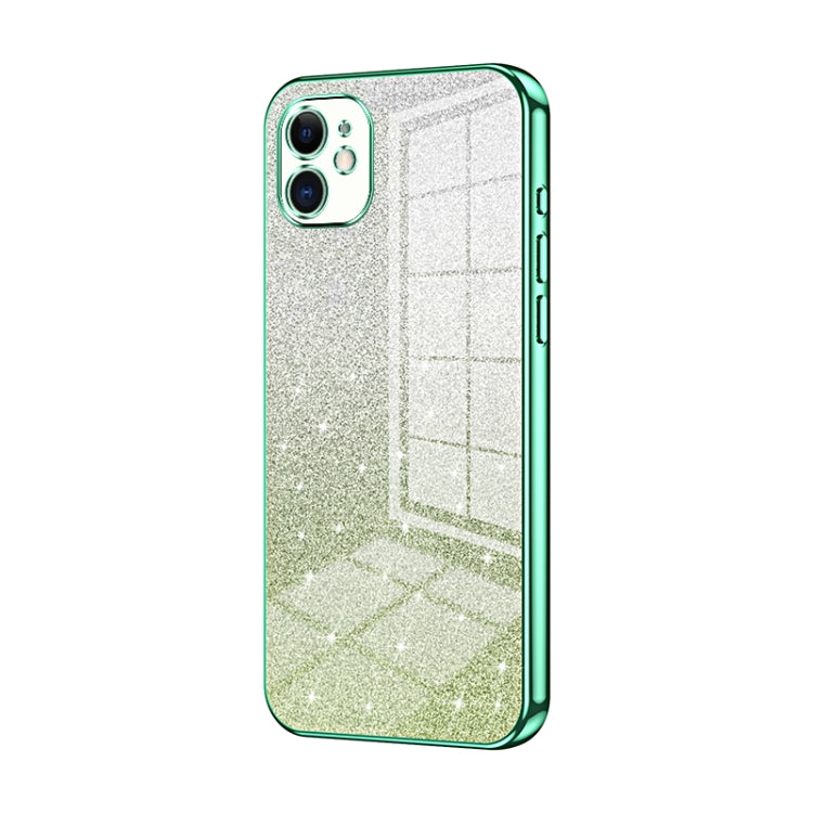 Coque de téléphone électroplaquée avec poudre de paillettes dégradées, Pour iPhone 11 Pro Max, Pour iPhone 11, Pour iPhone 11 Pro, Pour iPhone X / XS, Pour iPhone XR, Pour iPhone XS Max