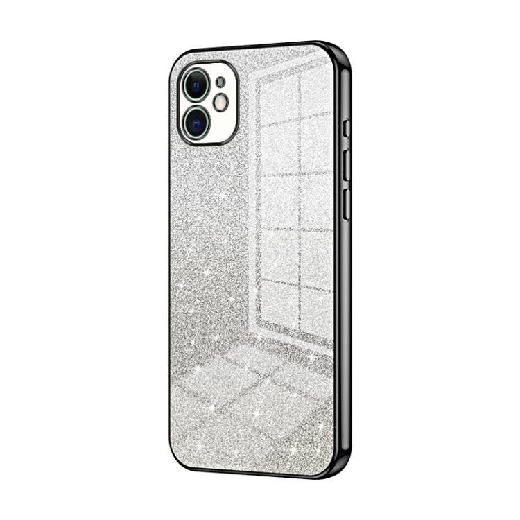 Coque de téléphone électroplaquée avec poudre de paillettes dégradées, Pour iPhone 11 Pro Max, Pour iPhone 11, Pour iPhone 11 Pro, Pour iPhone X / XS, Pour iPhone XR, Pour iPhone XS Max