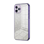 Coque de téléphone électroplaquée avec poudre de paillettes dégradées, Pour iPhone 11 Pro Max, Pour iPhone 11, Pour iPhone 11 Pro, Pour iPhone X / XS, Pour iPhone XR, Pour iPhone XS Max