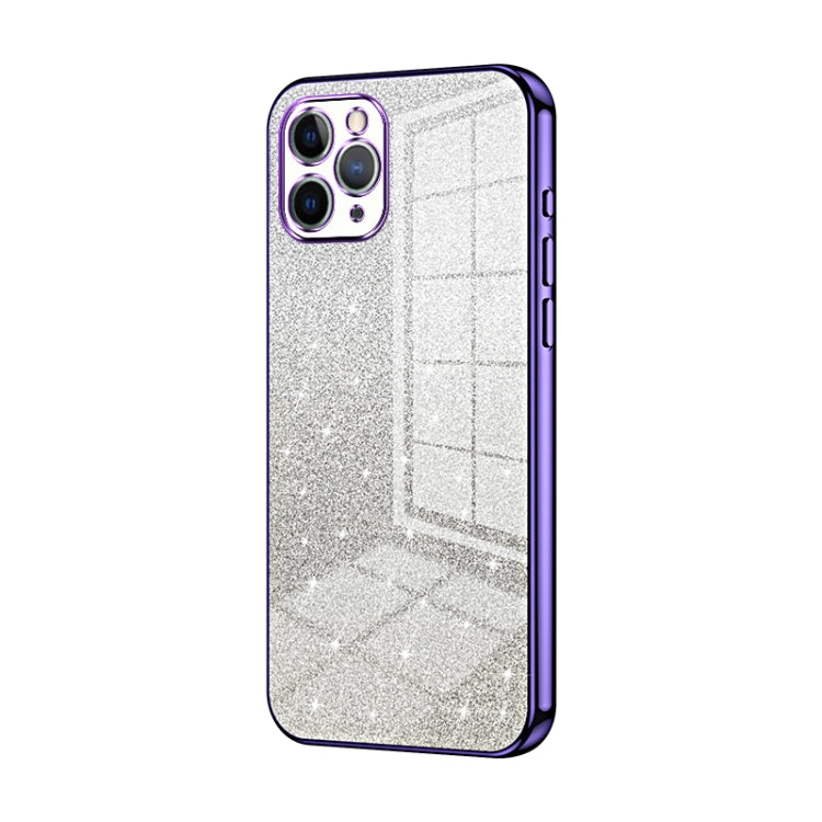 Coque de téléphone électroplaquée avec poudre de paillettes dégradées, Pour iPhone 11 Pro Max, Pour iPhone 11, Pour iPhone 11 Pro, Pour iPhone X / XS, Pour iPhone XR, Pour iPhone XS Max
