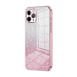 Coque de téléphone électroplaquée avec poudre de paillettes dégradées, Pour iPhone 11 Pro Max, Pour iPhone 11, Pour iPhone 11 Pro, Pour iPhone X / XS, Pour iPhone XR, Pour iPhone XS Max