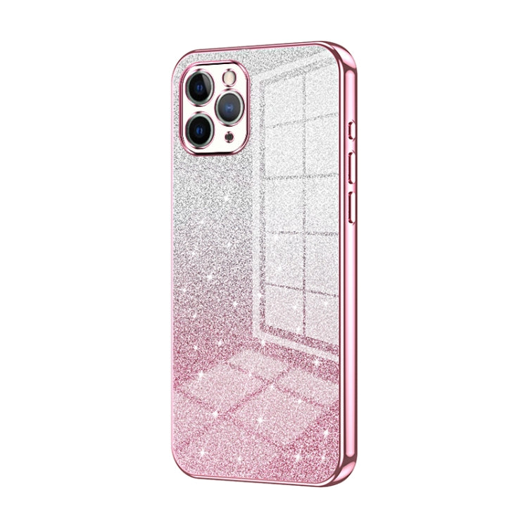 Coque de téléphone électroplaquée avec poudre de paillettes dégradées, Pour iPhone 11 Pro Max, Pour iPhone 11, Pour iPhone 11 Pro, Pour iPhone X / XS, Pour iPhone XR, Pour iPhone XS Max