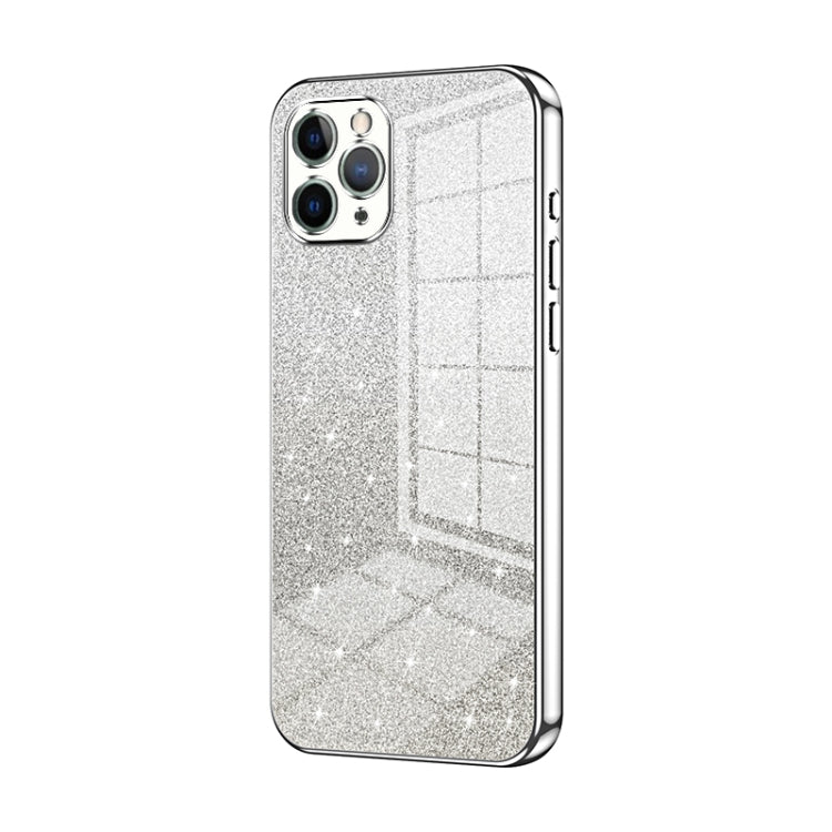 Coque de téléphone électroplaquée avec poudre de paillettes dégradées, Pour iPhone 11 Pro Max, Pour iPhone 11, Pour iPhone 11 Pro, Pour iPhone X / XS, Pour iPhone XR, Pour iPhone XS Max