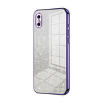 Coque de téléphone électroplaquée avec poudre de paillettes dégradées, Pour iPhone 11 Pro Max, Pour iPhone 11, Pour iPhone 11 Pro, Pour iPhone X / XS, Pour iPhone XR, Pour iPhone XS Max