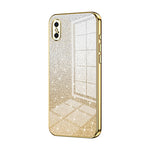 Coque de téléphone électroplaquée avec poudre de paillettes dégradées, Pour iPhone 11 Pro Max, Pour iPhone 11, Pour iPhone 11 Pro, Pour iPhone X / XS, Pour iPhone XR, Pour iPhone XS Max