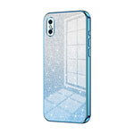 Coque de téléphone électroplaquée avec poudre de paillettes dégradées, Pour iPhone 11 Pro Max, Pour iPhone 11, Pour iPhone 11 Pro, Pour iPhone X / XS, Pour iPhone XR, Pour iPhone XS Max