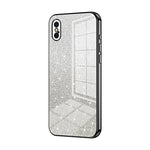 Coque de téléphone électroplaquée avec poudre de paillettes dégradées, Pour iPhone 11 Pro Max, Pour iPhone 11, Pour iPhone 11 Pro, Pour iPhone X / XS, Pour iPhone XR, Pour iPhone XS Max
