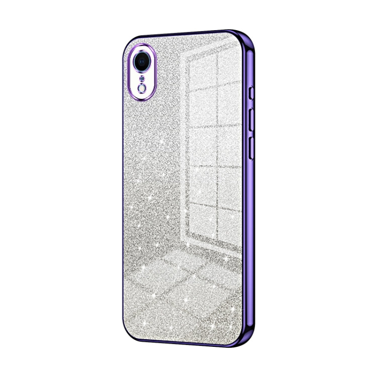 Coque de téléphone électroplaquée avec poudre de paillettes dégradées, Pour iPhone 11 Pro Max, Pour iPhone 11, Pour iPhone 11 Pro, Pour iPhone X / XS, Pour iPhone XR, Pour iPhone XS Max