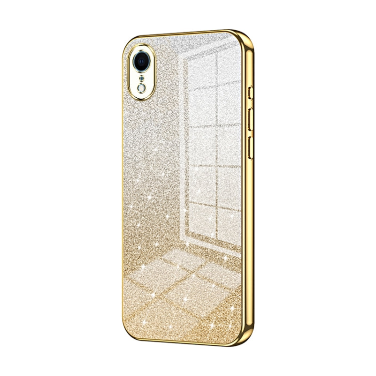 Coque de téléphone électroplaquée avec poudre de paillettes dégradées, Pour iPhone 11 Pro Max, Pour iPhone 11, Pour iPhone 11 Pro, Pour iPhone X / XS, Pour iPhone XR, Pour iPhone XS Max