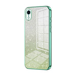 Coque de téléphone électroplaquée avec poudre de paillettes dégradées, Pour iPhone 11 Pro Max, Pour iPhone 11, Pour iPhone 11 Pro, Pour iPhone X / XS, Pour iPhone XR, Pour iPhone XS Max