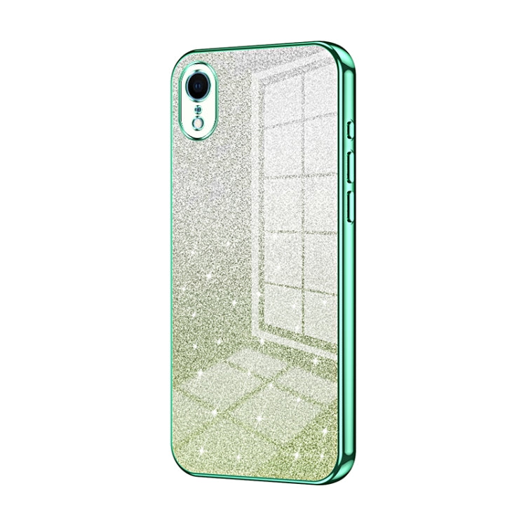 Coque de téléphone électroplaquée avec poudre de paillettes dégradées, Pour iPhone 11 Pro Max, Pour iPhone 11, Pour iPhone 11 Pro, Pour iPhone X / XS, Pour iPhone XR, Pour iPhone XS Max