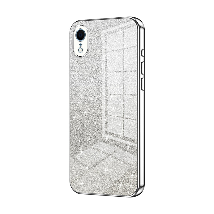 Coque de téléphone électroplaquée avec poudre de paillettes dégradées, Pour iPhone 11 Pro Max, Pour iPhone 11, Pour iPhone 11 Pro, Pour iPhone X / XS, Pour iPhone XR, Pour iPhone XS Max