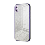 Coque de téléphone électroplaquée avec poudre de paillettes dégradées, Pour iPhone 11 Pro Max, Pour iPhone 11, Pour iPhone 11 Pro, Pour iPhone X / XS, Pour iPhone XR, Pour iPhone XS Max