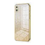 Coque de téléphone électroplaquée avec poudre de paillettes dégradées, Pour iPhone 11 Pro Max, Pour iPhone 11, Pour iPhone 11 Pro, Pour iPhone X / XS, Pour iPhone XR, Pour iPhone XS Max