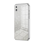 Coque de téléphone électroplaquée avec poudre de paillettes dégradées, Pour iPhone 11 Pro Max, Pour iPhone 11, Pour iPhone 11 Pro, Pour iPhone X / XS, Pour iPhone XR, Pour iPhone XS Max