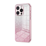 Coque de Téléphone Électroplaquée en Poudre de Paillettes Dégradées, Pour iPhone 16 Pro, Pour iPhone 16 Plus, Pour iPhone 16, Pour iPhone 15 Pro Max, Pour iPhone 15 Pro, Pour iPhone 15 Plus