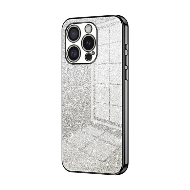 Coque de Téléphone Électroplaquée en Poudre de Paillettes Dégradées, Pour iPhone 16 Pro, Pour iPhone 16 Plus, Pour iPhone 16, Pour iPhone 15 Pro Max, Pour iPhone 15 Pro, Pour iPhone 15 Plus