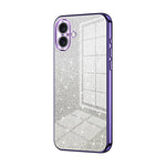 Coque de Téléphone Électroplaquée en Poudre de Paillettes Dégradées, Pour iPhone 16 Pro, Pour iPhone 16 Plus, Pour iPhone 16, Pour iPhone 15 Pro Max, Pour iPhone 15 Pro, Pour iPhone 15 Plus
