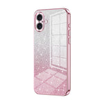 Coque de Téléphone Électroplaquée en Poudre de Paillettes Dégradées, Pour iPhone 16 Pro, Pour iPhone 16 Plus, Pour iPhone 16, Pour iPhone 15 Pro Max, Pour iPhone 15 Pro, Pour iPhone 15 Plus
