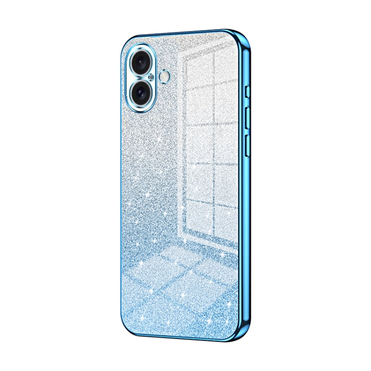 Coque de Téléphone Électroplaquée en Poudre de Paillettes Dégradées, Pour iPhone 16 Pro, Pour iPhone 16 Plus, Pour iPhone 16, Pour iPhone 15 Pro Max, Pour iPhone 15 Pro, Pour iPhone 15 Plus