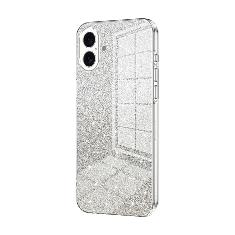Coque de Téléphone Électroplaquée en Poudre de Paillettes Dégradées, Pour iPhone 16 Pro, Pour iPhone 16 Plus, Pour iPhone 16, Pour iPhone 15 Pro Max, Pour iPhone 15 Pro, Pour iPhone 15 Plus