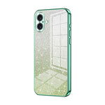Coque de Téléphone Électroplaquée en Poudre de Paillettes Dégradées, Pour iPhone 16 Pro, Pour iPhone 16 Plus, Pour iPhone 16, Pour iPhone 15 Pro Max, Pour iPhone 15 Pro, Pour iPhone 15 Plus