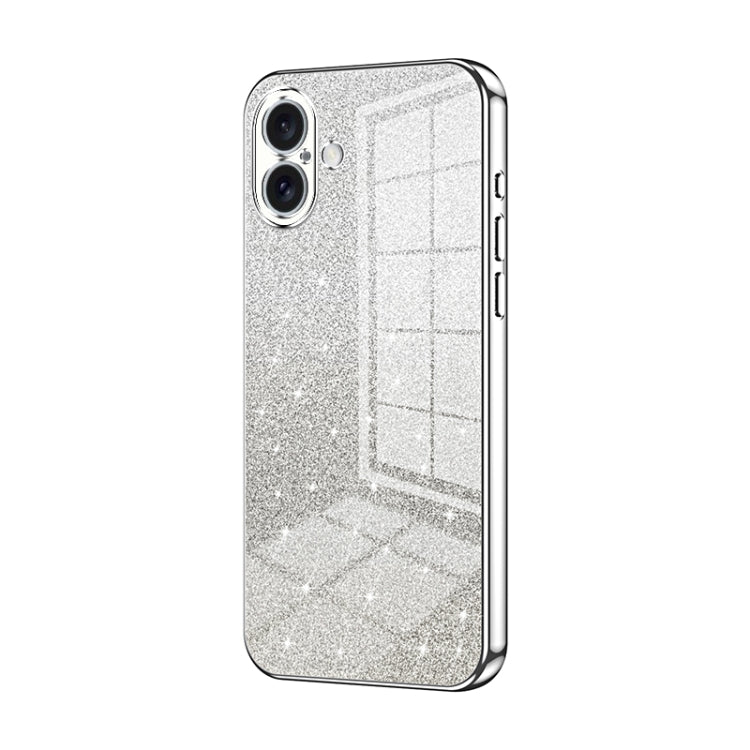 Coque de Téléphone Électroplaquée en Poudre de Paillettes Dégradées, Pour iPhone 16 Pro, Pour iPhone 16 Plus, Pour iPhone 16, Pour iPhone 15 Pro Max, Pour iPhone 15 Pro, Pour iPhone 15 Plus