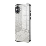 Coque de Téléphone Électroplaquée en Poudre de Paillettes Dégradées, Pour iPhone 16 Pro, Pour iPhone 16 Plus, Pour iPhone 16, Pour iPhone 15 Pro Max, Pour iPhone 15 Pro, Pour iPhone 15 Plus