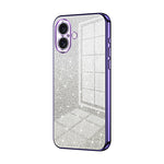 Coque de Téléphone Électroplaquée en Poudre de Paillettes Dégradées, Pour iPhone 16 Pro, Pour iPhone 16 Plus, Pour iPhone 16, Pour iPhone 15 Pro Max, Pour iPhone 15 Pro, Pour iPhone 15 Plus