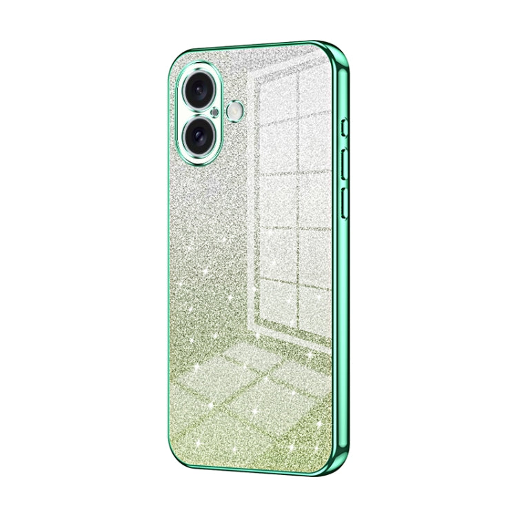 Coque de Téléphone Électroplaquée en Poudre de Paillettes Dégradées, Pour iPhone 16 Pro, Pour iPhone 16 Plus, Pour iPhone 16, Pour iPhone 15 Pro Max, Pour iPhone 15 Pro, Pour iPhone 15 Plus
