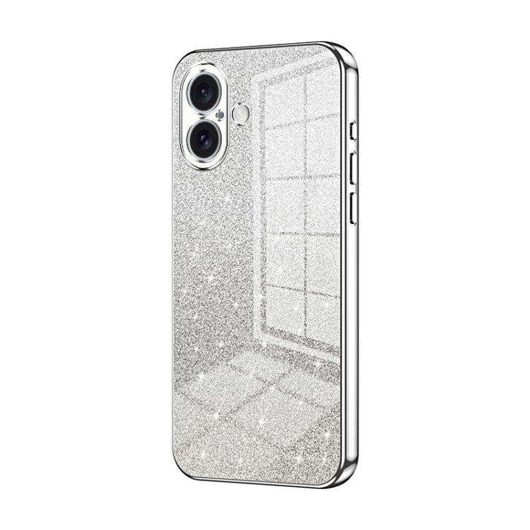 Coque de Téléphone Électroplaquée en Poudre de Paillettes Dégradées, Pour iPhone 16 Pro, Pour iPhone 16 Plus, Pour iPhone 16, Pour iPhone 15 Pro Max, Pour iPhone 15 Pro, Pour iPhone 15 Plus