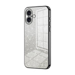 Coque de Téléphone Électroplaquée en Poudre de Paillettes Dégradées, Pour iPhone 16 Pro, Pour iPhone 16 Plus, Pour iPhone 16, Pour iPhone 15 Pro Max, Pour iPhone 15 Pro, Pour iPhone 15 Plus