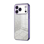 Coque de téléphone électroplaquée avec poudre à paillettes dégradées, Pour iPhone 17e / 16e, Pour iPhone 17 Pro Max, Pour iPhone 17 Pro, Pour iPhone 17, Pour iPhone Air, Pour iPhone 16 Pro Max