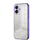 Coque de téléphone électroplaquée avec poudre à paillettes dégradées, Pour iPhone 17e / 16e, Pour iPhone 17 Pro Max, Pour iPhone 17 Pro, Pour iPhone 17, Pour iPhone Air, Pour iPhone 16 Pro Max
