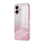 Coque de téléphone électroplaquée avec poudre à paillettes dégradées, Pour iPhone 17e / 16e, Pour iPhone 17 Pro Max, Pour iPhone 17 Pro, Pour iPhone 17, Pour iPhone Air, Pour iPhone 16 Pro Max