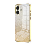 Coque de téléphone électroplaquée avec poudre à paillettes dégradées, Pour iPhone 17e / 16e, Pour iPhone 17 Pro Max, Pour iPhone 17 Pro, Pour iPhone 17, Pour iPhone Air, Pour iPhone 16 Pro Max