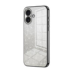 Coque de téléphone électroplaquée avec poudre à paillettes dégradées, Pour iPhone 17e / 16e, Pour iPhone 17 Pro Max, Pour iPhone 17 Pro, Pour iPhone 17, Pour iPhone Air, Pour iPhone 16 Pro Max