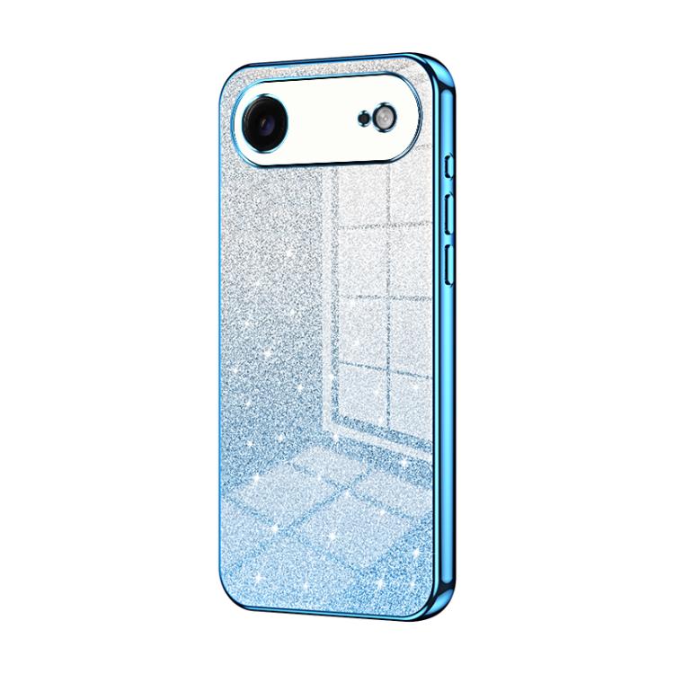 Coque de téléphone électroplaquée avec poudre à paillettes dégradées, Pour iPhone 17e / 16e, Pour iPhone 17 Pro Max, Pour iPhone 17 Pro, Pour iPhone 17, Pour iPhone Air, Pour iPhone 16 Pro Max