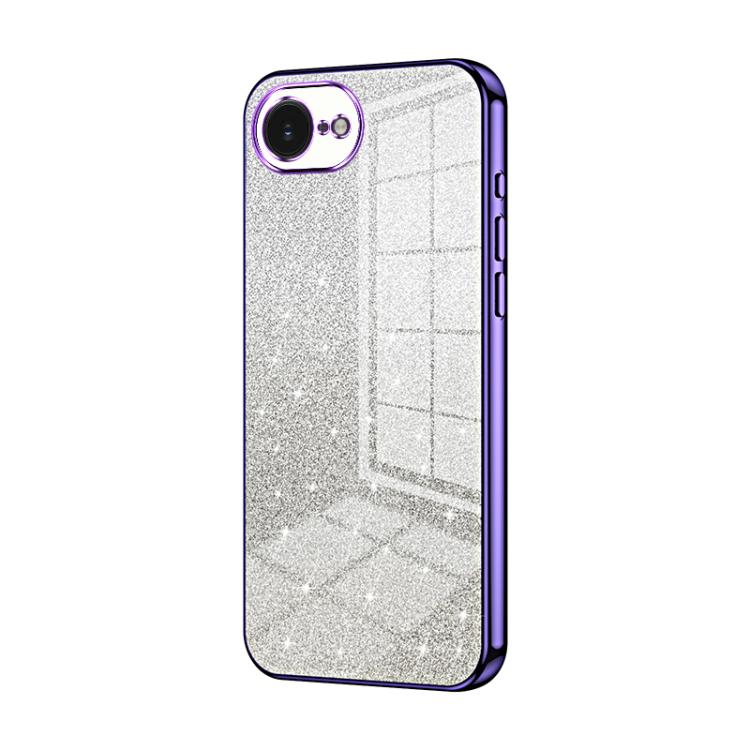 Coque de téléphone électroplaquée avec poudre à paillettes dégradées, Pour iPhone 17e / 16e, Pour iPhone 17 Pro Max, Pour iPhone 17 Pro, Pour iPhone 17, Pour iPhone Air, Pour iPhone 16 Pro Max