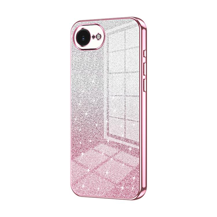 Coque de téléphone électroplaquée avec poudre à paillettes dégradées, Pour iPhone 17e / 16e, Pour iPhone 17 Pro Max, Pour iPhone 17 Pro, Pour iPhone 17, Pour iPhone Air, Pour iPhone 16 Pro Max