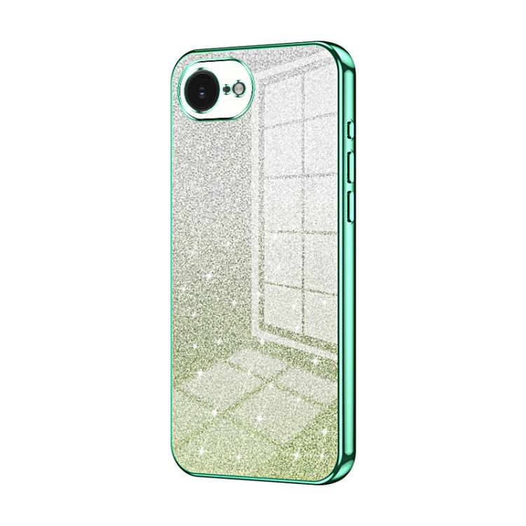 Coque de téléphone électroplaquée avec poudre à paillettes dégradées, Pour iPhone 17e / 16e, Pour iPhone 17 Pro Max, Pour iPhone 17 Pro, Pour iPhone 17, Pour iPhone Air, Pour iPhone 16 Pro Max
